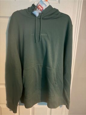 Helly Hansen Men's Dark Green Pullover Hoodie